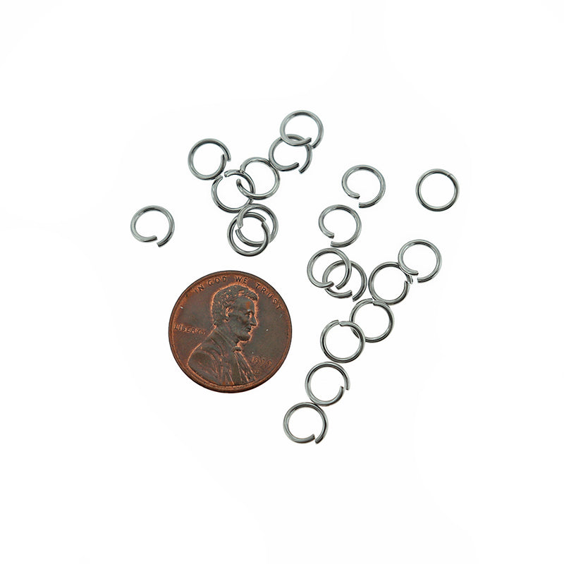 Anneaux en Acier Inoxydable 7mm x 1mm - Calibre 18 Ouvert - 85 Anneaux - SS015