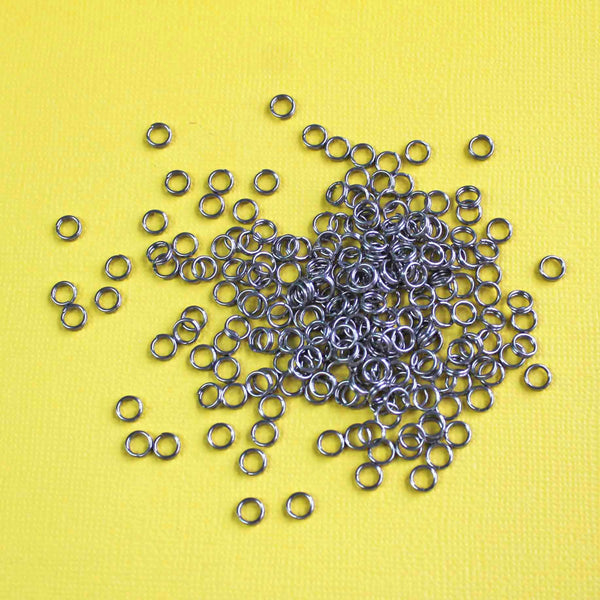 Anneaux fendus en acier inoxydable 5 mm x 1,2 mm - calibre 16 ouvert - 100 anneaux - SS021