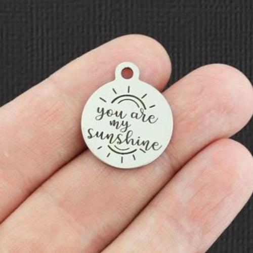 You are my sunshine Stainless Steel Charms - BFS001-5264