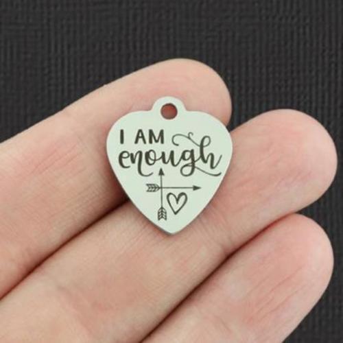 I am enough Stainless Steel Charms - BFS011-5271