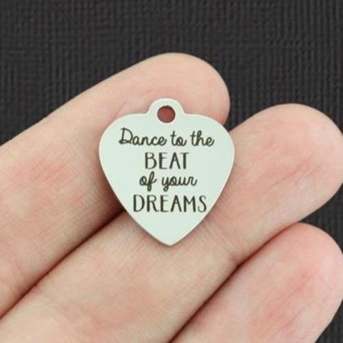 Charms de danse en acier inoxydable - au rythme de vos rêves - BFS011-5293