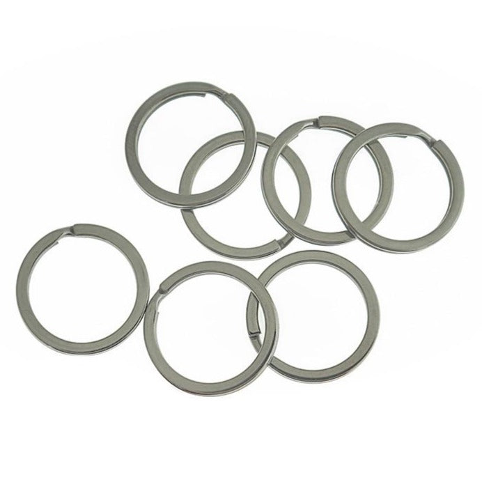 Stainless Steel Key Rings - 20mm - 12 Pieces - FD1064