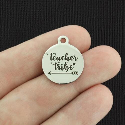 Teacher Tribe Stainless Steel Charms - BFS001-5688