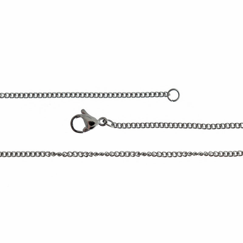 Stainless Steel Cable Chain Necklace 19" - 2mm - 1 Necklace - N603