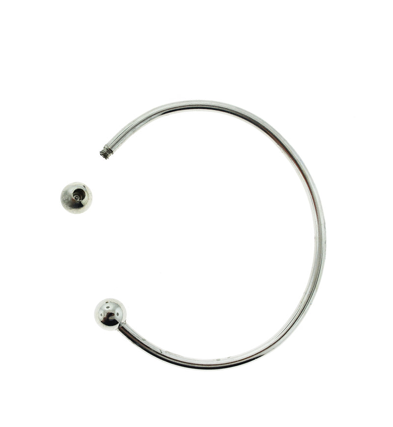 Bracelet manchette en acier inoxydable - ID 61 mm - 5 bracelets - N560