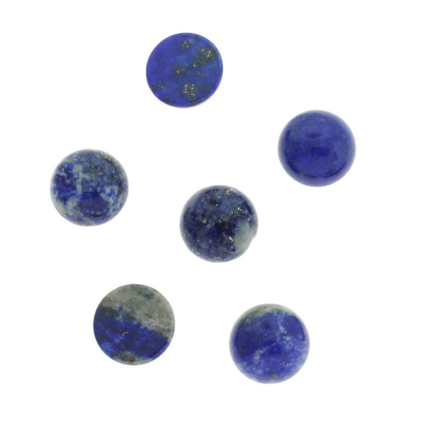 Joints de cabochon en pierres précieuses de lapis-lazuli naturel 10 mm - 4 pièces - CBD003-H
