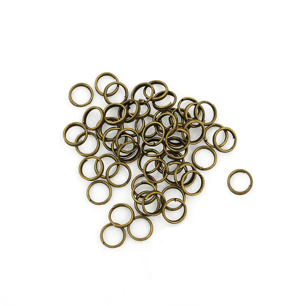 Antique Bronze Tone Split Rings 5mm x 0.7mm - Open 21 Gauge - 500 Rings - J031