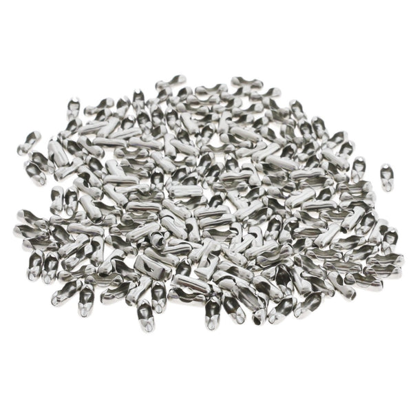 Stainless Steel Ball Chain Connector 7mm x 2.5mm - 25 Clasps - FD1055