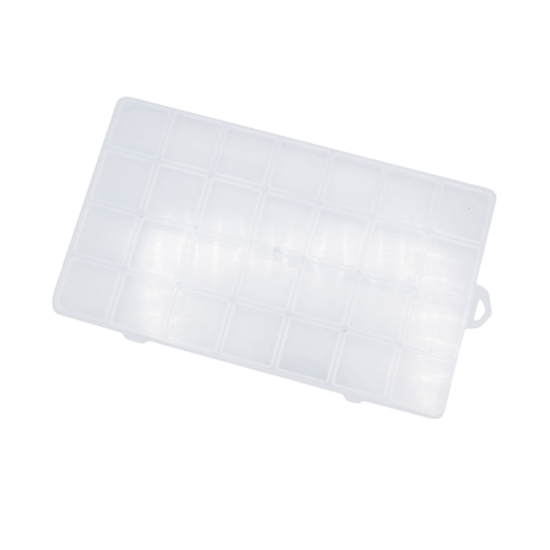 Boîte de rangement en plastique transparent - 25 compartiments - TL135