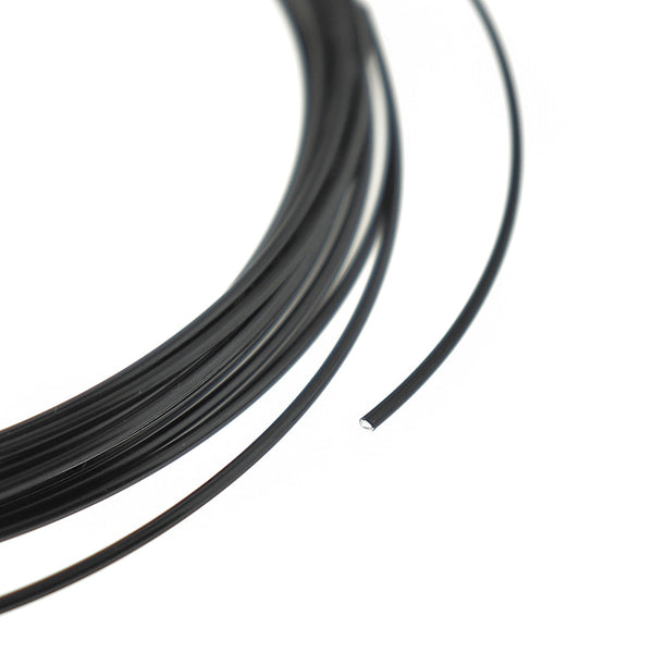 Bulk Black Beading Wire 16.25ft - 1.5mm - AW005
