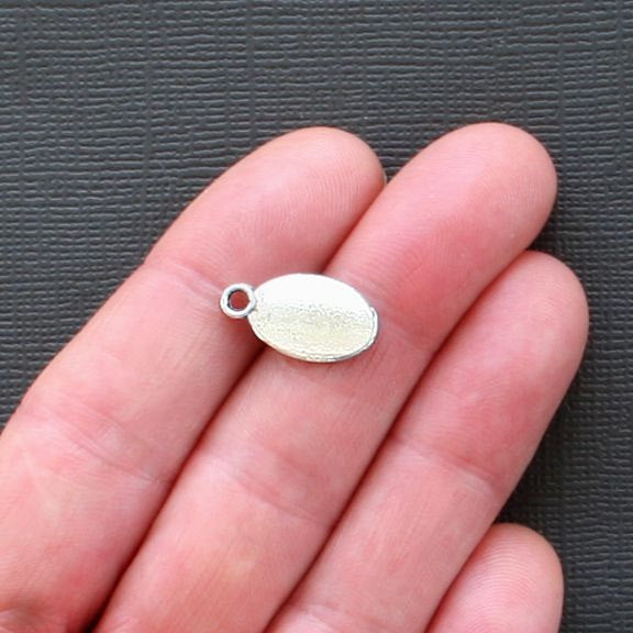 6 Best Friend Antique Silver Tone Charms - SC1852