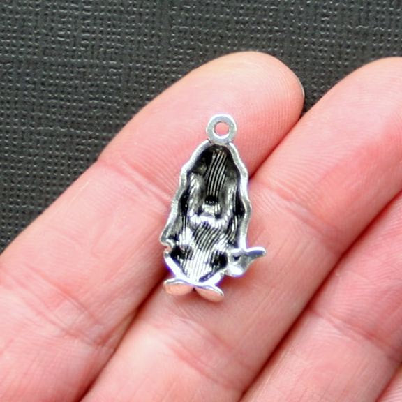 6 Dog Antique Silver Tone Charms - SC2721