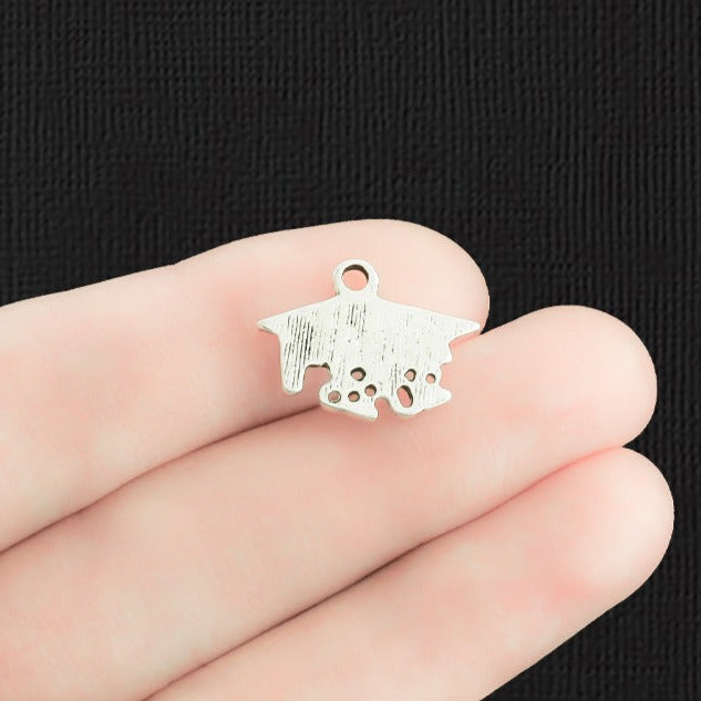 6 Graduation Cap 2025 Antique Silver Tone Charms - SC2283