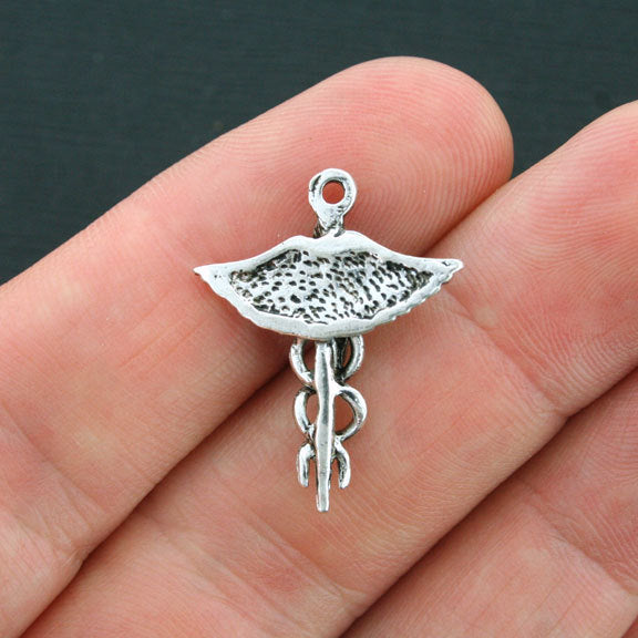 6 Veterinarian Antique Silver Tone Charms - SC3907