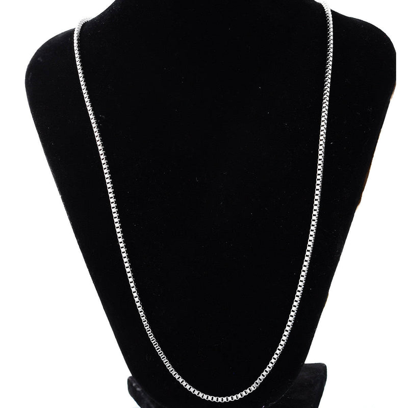 Stainless Steel Box Chain Necklace 20" - 2mm - 5 Necklaces - N092
