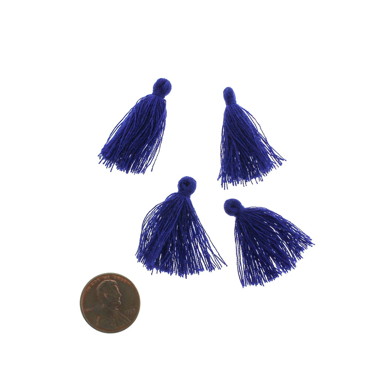 Polycotton Tassel 30mm - Indigo - 8 Pieces - TSP201