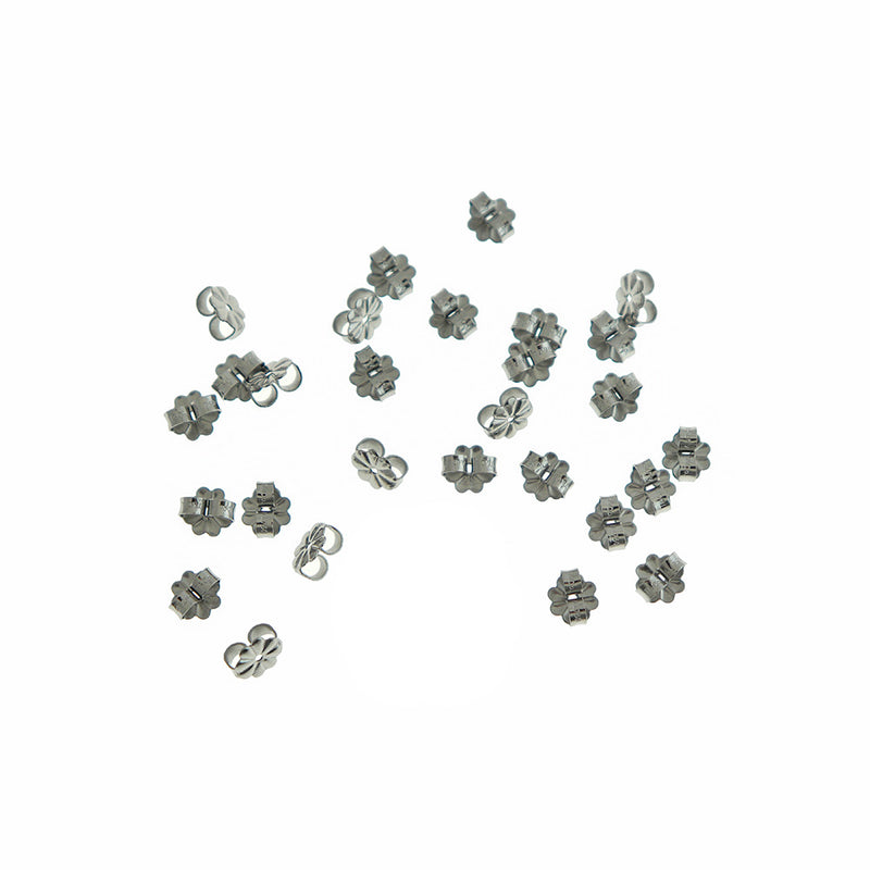 Boucles d'Oreilles en Acier Inoxydable - 6.5mm x 6mm - 100 Pièces - FD1075