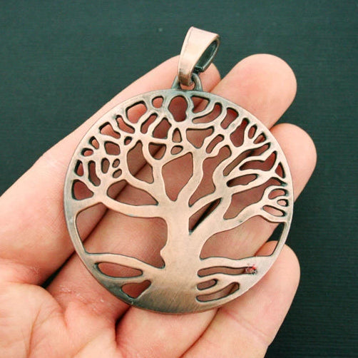Tree of Life Antique Copper Tone Charm - BC1672