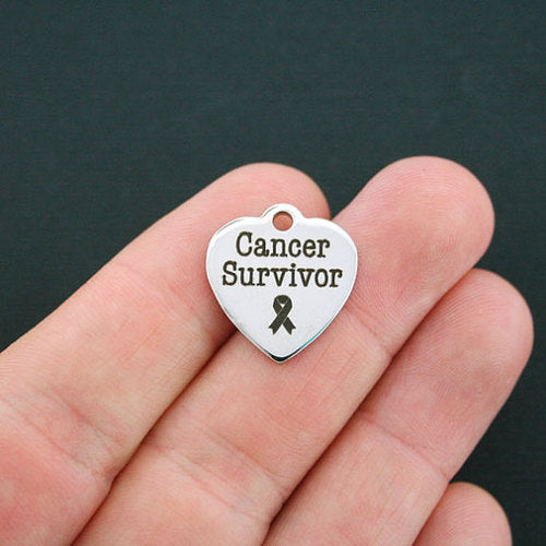 Cancer Survivor Stainless Steel Charms - BFS011-0064