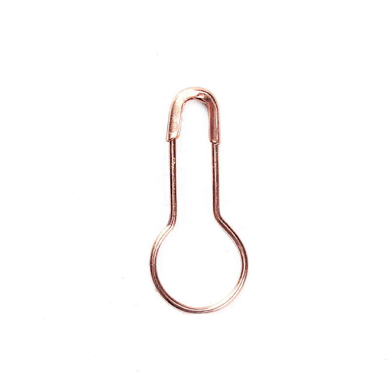 Rose Gold Tone Safety Pins - 21mm x 9mm - 50 Pieces - Z479