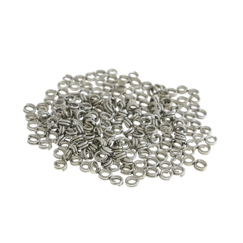 Stainless Steel Split Rings 4mm x 0.8mm - Open 20 Gauge - 100 Rings - SS110