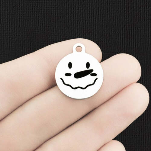 Snowman Stainless Steel Charms - BFS001-6652