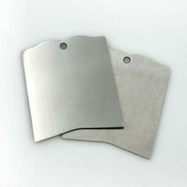 Book Stamping Blank - Stainless Steel - 40mm x 35mm - 1 Tag - MT276