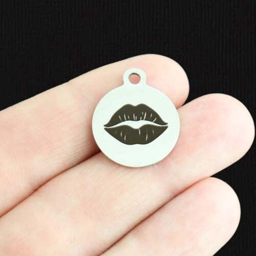 Lips Stainless Steel Charms - BFS001-6748