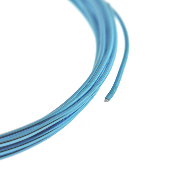 Bulk Sky Blue Beading Wire 16.25ft - 2mm - AW011