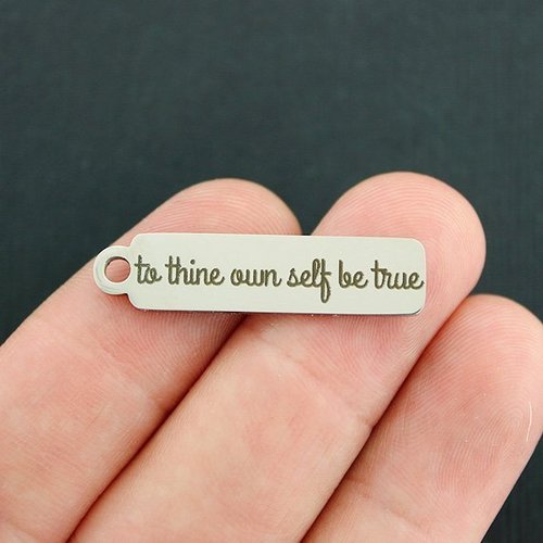 Be True Stainless Steel Charms - À toi-même - BFS015-6940