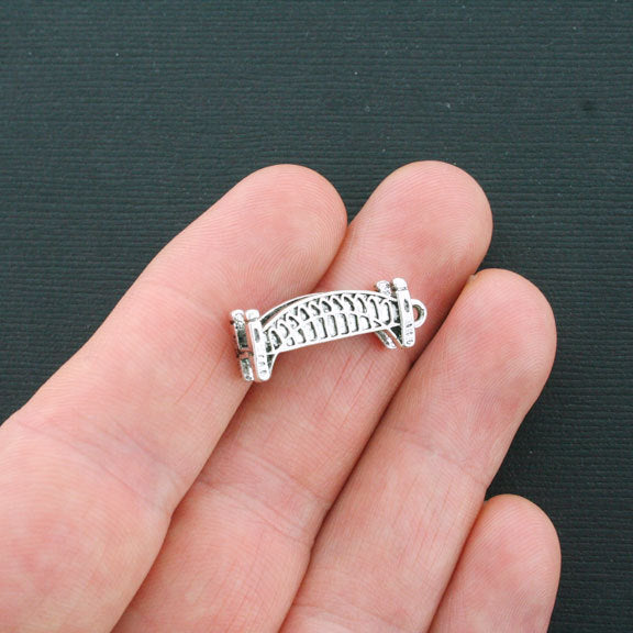 3 Bridge Antique Silver Tone Charms 3D - SC4397