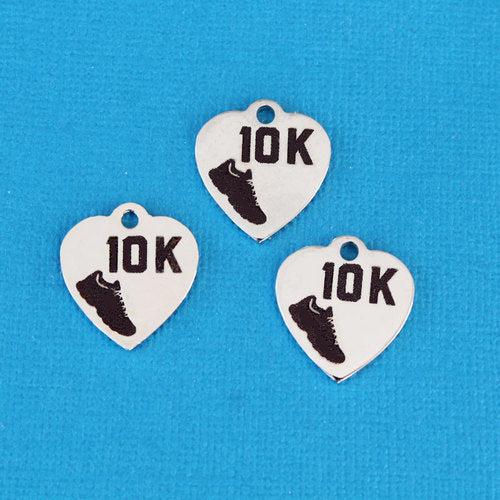 10K Running Stainless Steel Charms - BFS011-0006