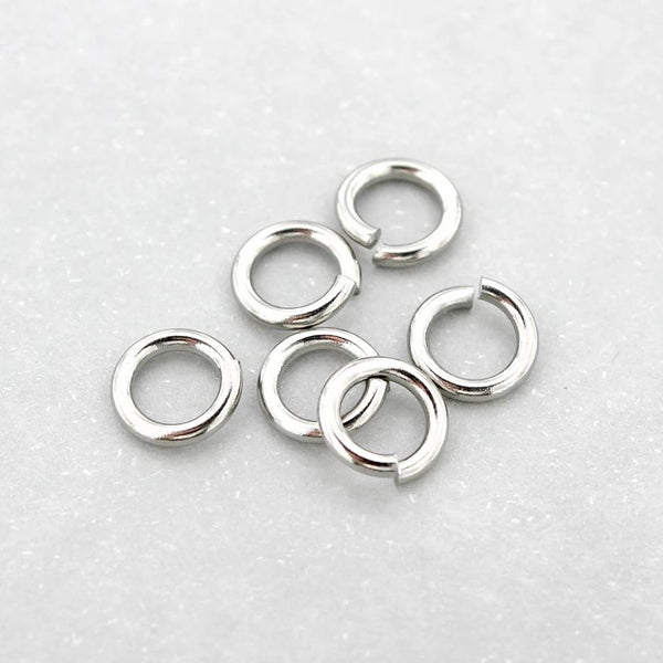 100 LARGE STRONG JUMP RINGS 12mm PLATINUM JEWELLERY MAKING FINDINGS JR –  The Bead Selection