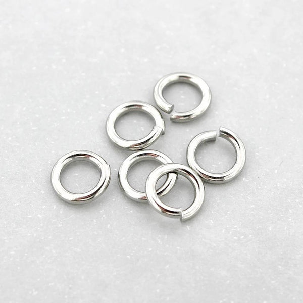 Stainless Steel Jump Rings 8mm - Open 16 Gauge - 100 Rings - J151