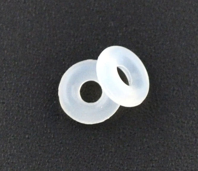 Clear Stopper Beads - 6mm - 50 Pieces - FD026