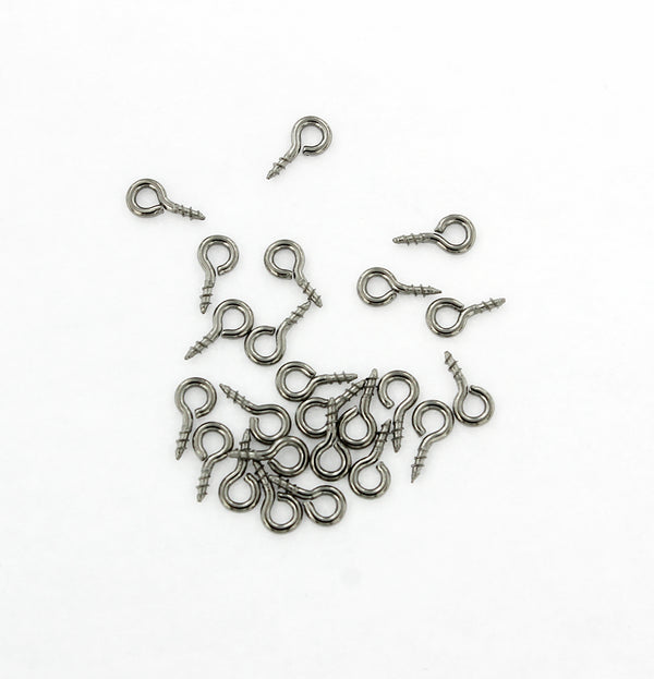 Bélières à vis en acier inoxydable - 8 mm x 4 mm - 50 pièces - FD642