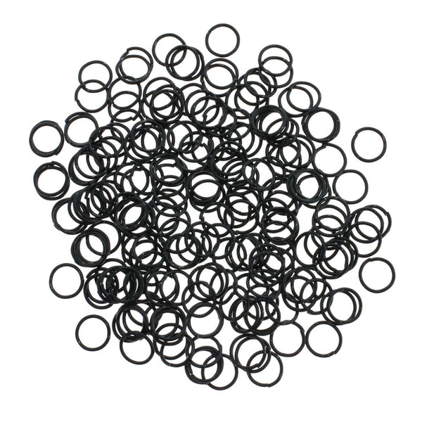 Black Jump Rings 7mm x 0.7mm - Open 21 Gauge - 200 Rings - J270