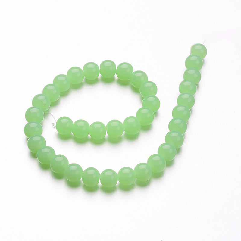 Round Glass Beads 4mm - Mint Green - 80 Beads - BD1092