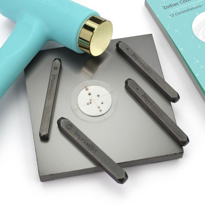 SALE Zodiac Constellation Steel Stamping Kit - Sticker Guide With Set of 4 Tools - Signature ImpressArt - 40% OFF! - AA346