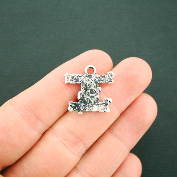 8 Support The Troops Antique Silver Tone Charms - SC6100