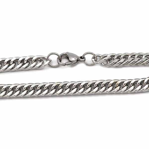 Stainless Steel Cuban Link Chain Bracelet 8" - 6mm - 1 Bracelet - N128