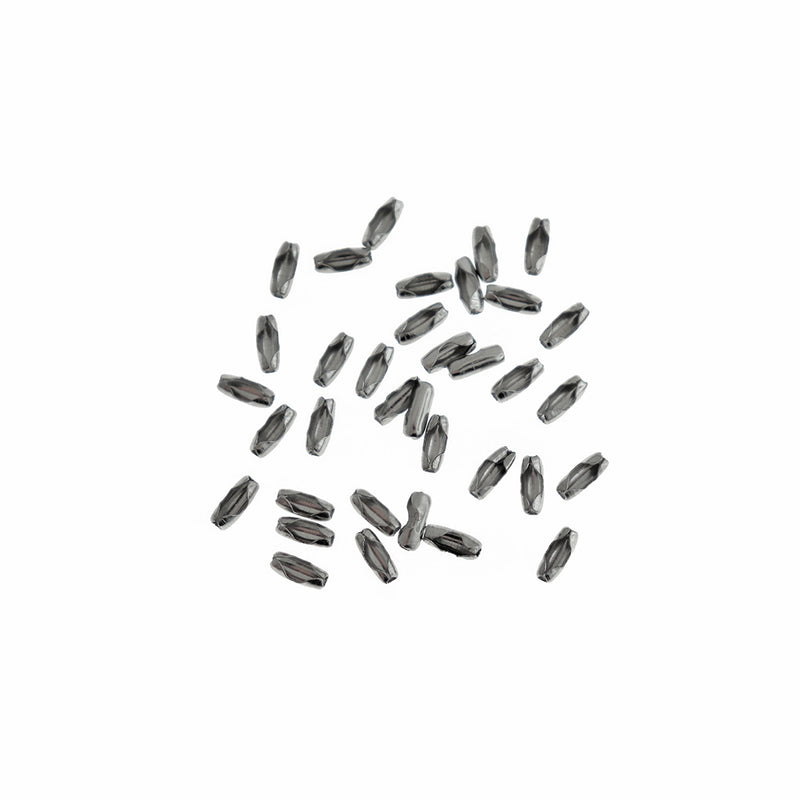 Stainless Steel Ball Chain Connector 7mm x 3mm - 50 Clasps - FD270