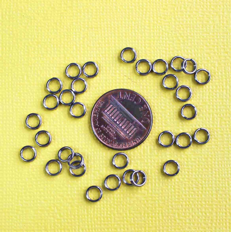 Anneaux fendus en acier inoxydable 5 mm x 1,2 mm - calibre 16 ouvert - 100 anneaux - SS021