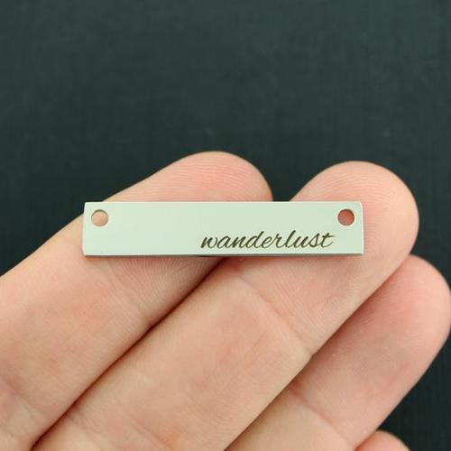 Wanderlust Stainless Steel Connector Charms - BFS017-7495