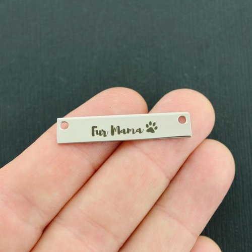 Fur Mama Stainless Steel Connector Charms - BFS017-7565