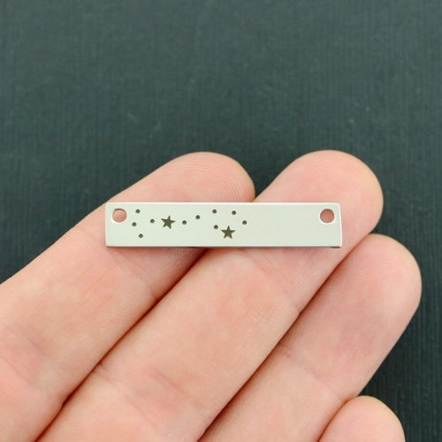 Zodiac Constellation Stainless Steel Connector Charms - Scorpio - BFS017-7577