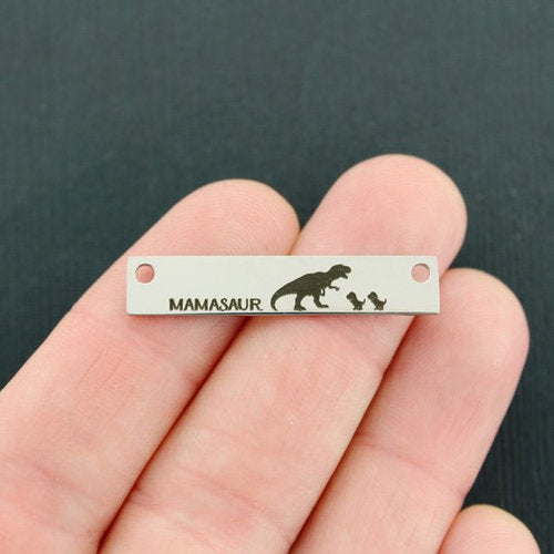 Mamasaur Stainless Steel Connector Charms - 2 babies - BFS017-7583
