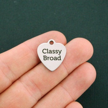 Classy Broad Stainless Steel Charms - BFS011-0075