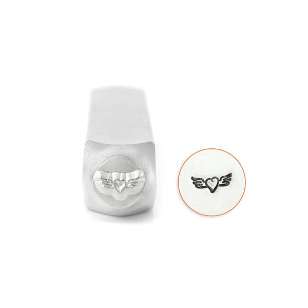 VENTE Heart With Angel Wings Steel Stamping Tool - 6mm - ImpressArt - 40% OFF! -AA330