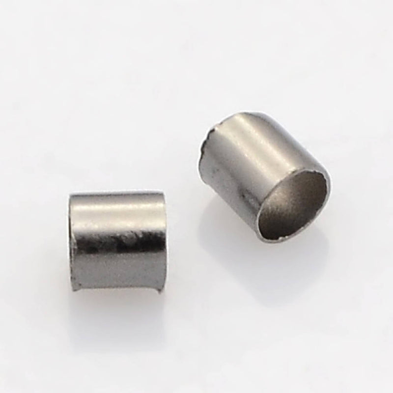 Gunmetal Tone Crimp Bead - 3mm x 3mm - 500 Pieces - FD311